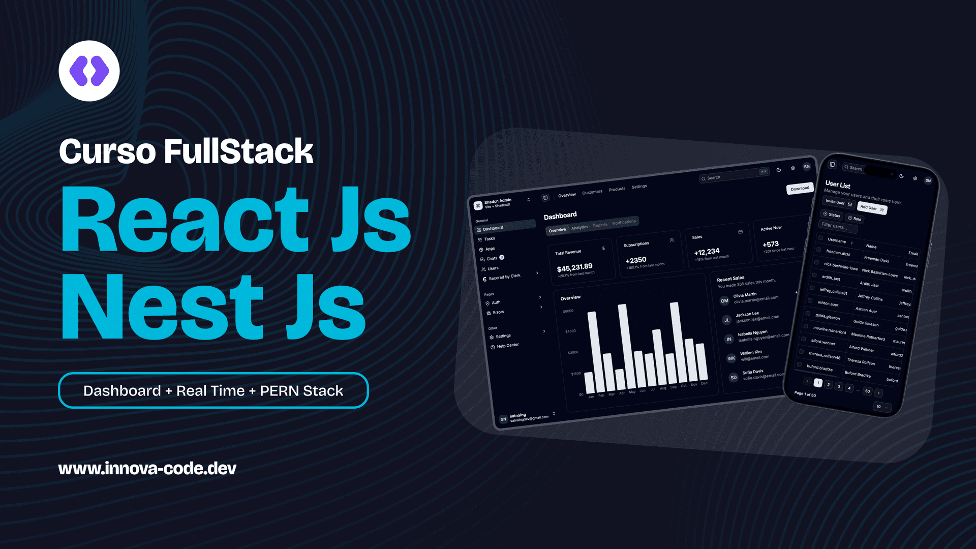 Curso FullStack con React Js y Nest JS